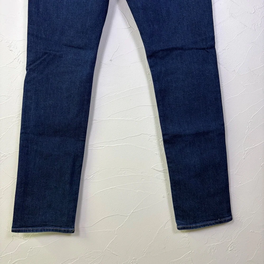 AG Adriano Goldschmied Everett Slim Straight Mens 32 Dark Wash Japanese Denim